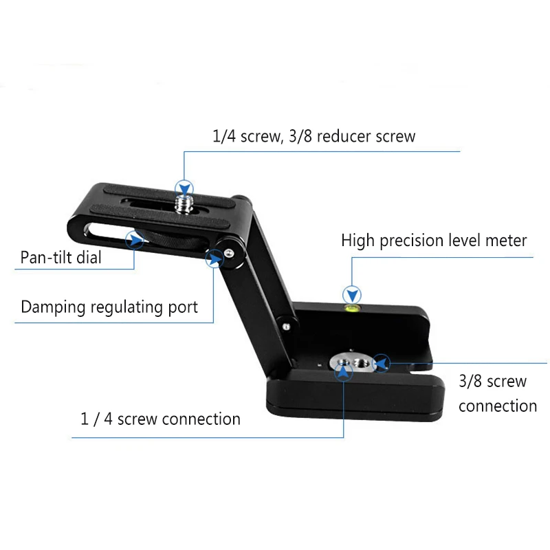 Гибкий штатив для камеры Z панорамирование и наклон алюминиевый складной