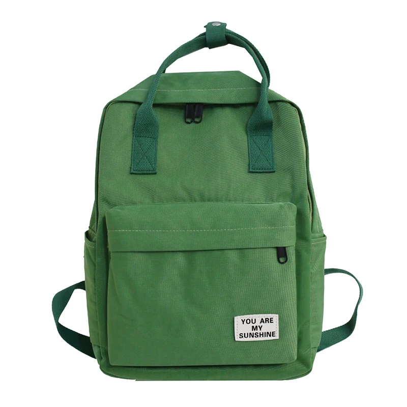 Водонепроницаемый нейлоновый женский рюкзак с кольцевой пряжкой школьные ранцы