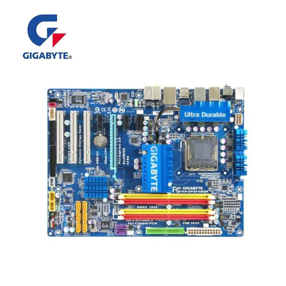 Для Gigabyte GA EP45 UD3R материнская плата LGA 775 для Intel P45 б/у рабочего стола материнской