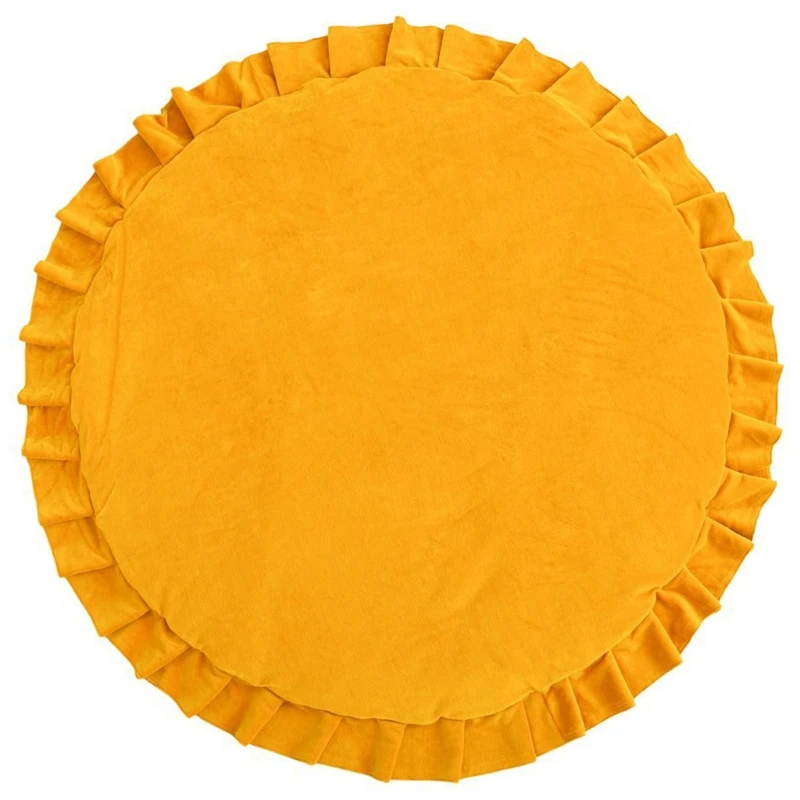 

D0AF Baby Play Mat Crawling Carpet Kids Room Floor Rug Round Game Pad Playmat Decor