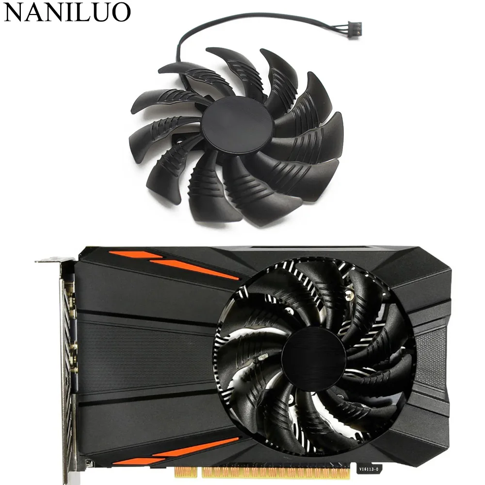 Вентилятор охлаждения PLD09210S12HH 12 в 1050 а GTX1050 RX560 RX550 для Gigabyte Geforce GTX 550 1050Ti RX 560 Mini ITX