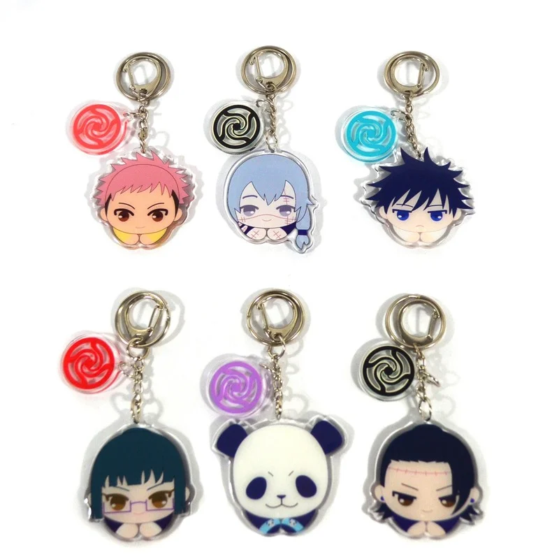 

Anime Jujutsu Kaisen Arcylic Keychain Animation Peripheral Two-dimensional Key Chain Backpack Accessories Gift