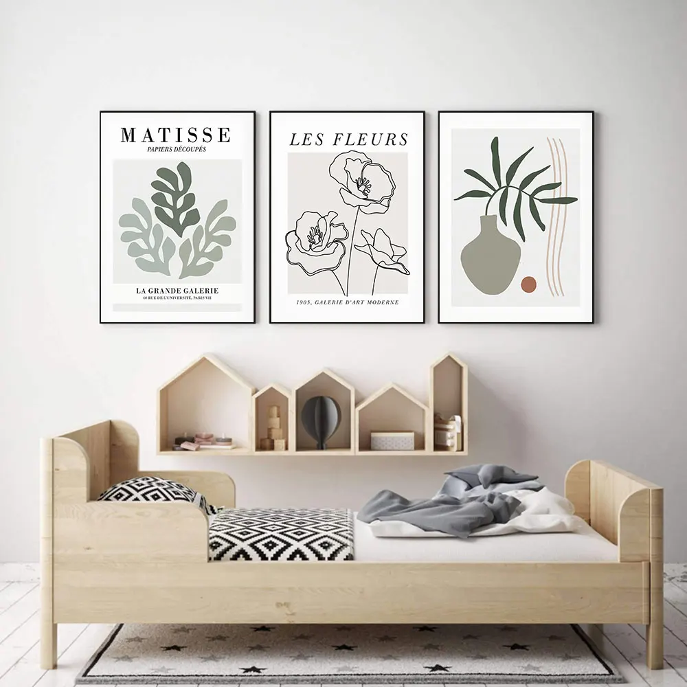 

Nordic Abstract Poster Canvas Botanical Matisse Line Drawing Flower Quote Painting Art Print Wall Picture Living Room Home Decor