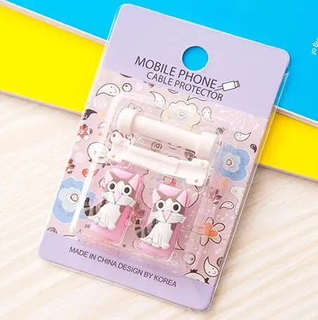 Защитный кабель Sharkbang для телефона 2 шт. из ТПУ с мультяшным животным|Скребки| |