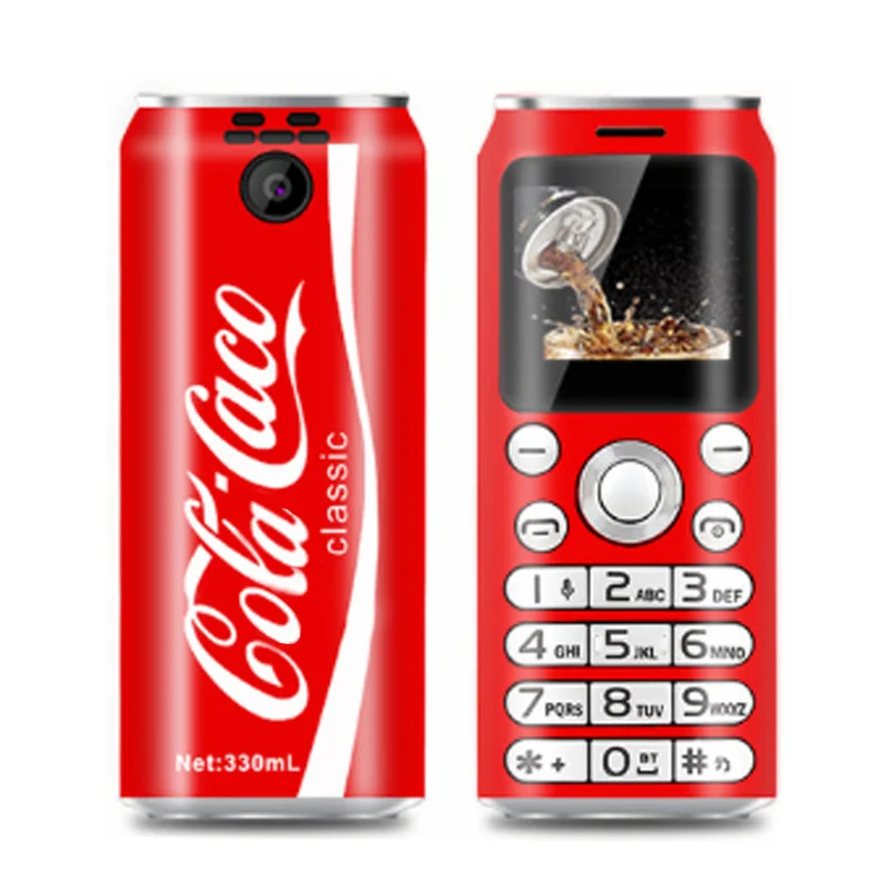 Red Милый карманный мини мобильный телефон SATREND K8 X8 1,0 дюймов cola форма телефон MP3 Bluetooth номеронабор запись звонков маленький мобильный телефон - Цвет: Red
