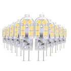 10 шт. G4 светодиодный лампы 3W 12VAC220V 2835SMD лампа теплый белыйбелые ампулы 360 градусов угол светодиодный светильник