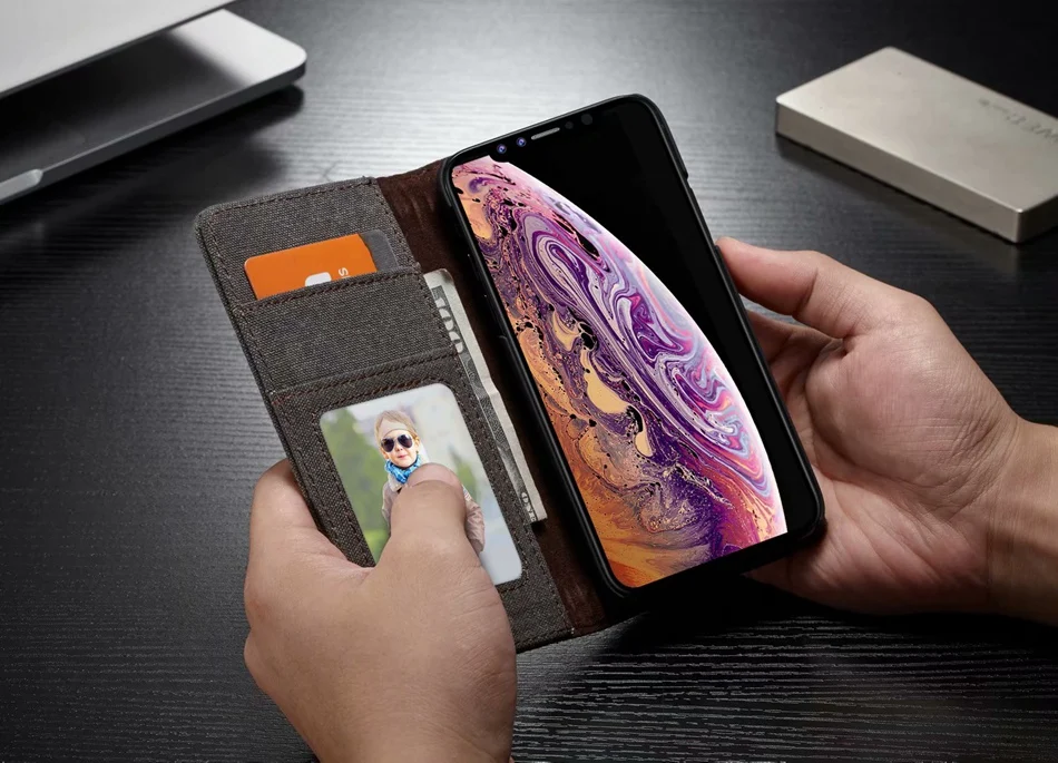 CaseMe-кошелек, Джинсовый чехол для IPhone 11 Pro X XS Max XR, Магнитный слот для карт, Ретро кошелек, сумка, чехол для IPhone 6S 7 8 Plus 5SE, чехол