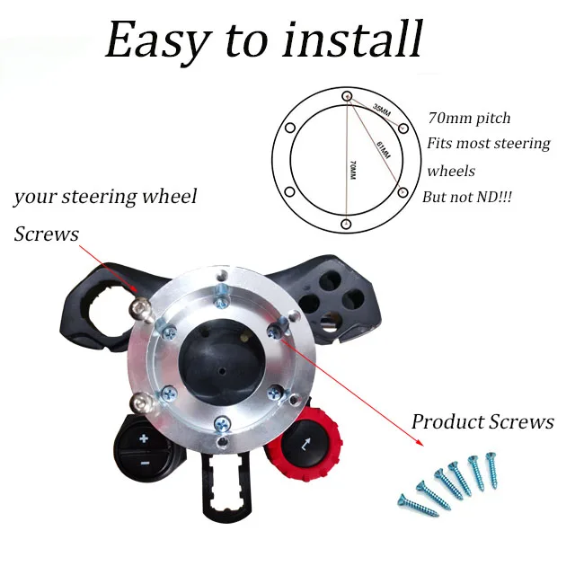 Для Logitech G29 G920 13/14 дюймов адаптер руля пластина 70 мм PCD Гоночная машина модификация