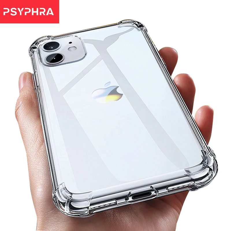 

Luxury Transparent Shockproof Silicone Case For iPhone 11 X Xr Xs Max Case 13 12 11 Pro Max 8 7 6s Plus Case Silicone Back Cover