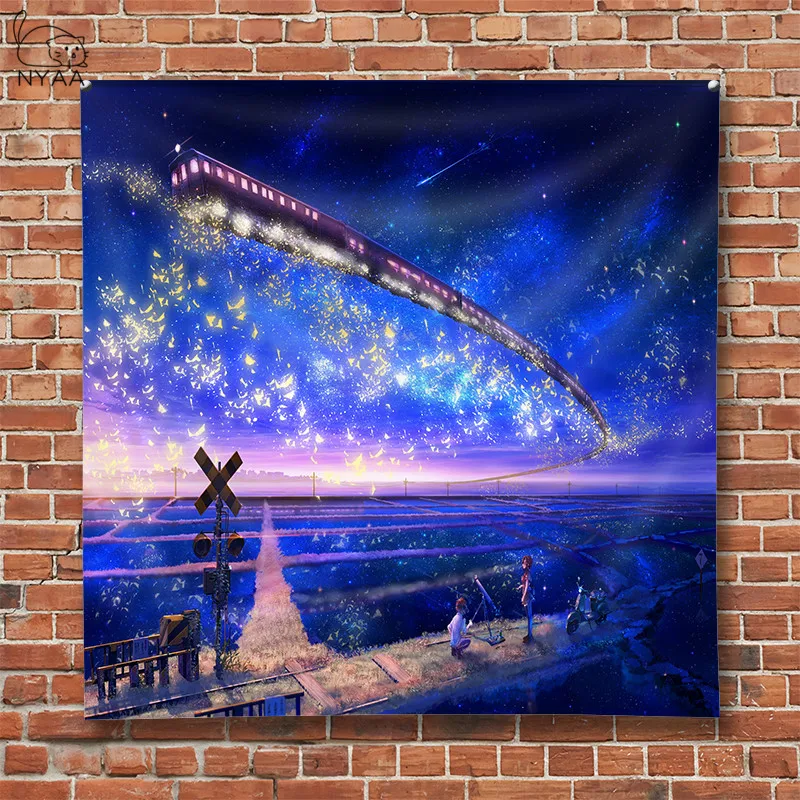 

Night Scenic Tapestry Wall Hanging Decor Star Galaxy Printed Carpet Home Decor Hanging Living Printing Wall Tapestry
