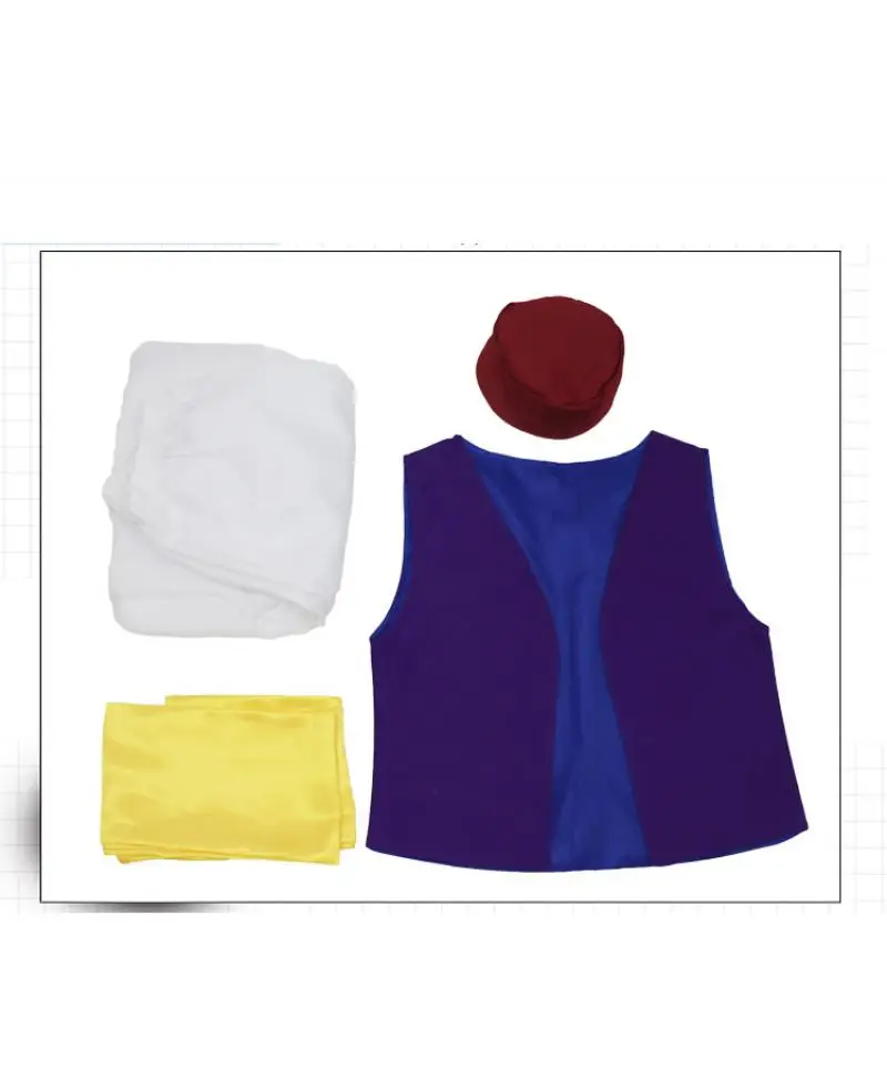 Взрослый костюм Aladdin в виде лампы для мальчиков аниме косплей необычное платье