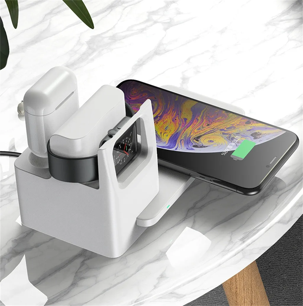 CARPRIE 3 в 1 зарядная док-станция для iPhone 11 Pro Max Apple Watch версии 4 5 зарядное устройство