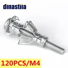 Пустотелые стены M4X20 120, якорный комплект шт., гипсокартонные штекерные дюбели для гипсокартона, расширительные анкеры, отверстия для гипсокартона