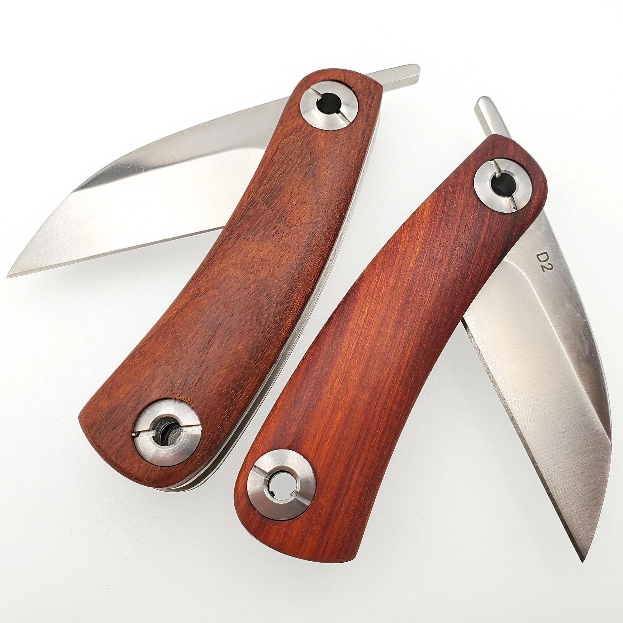 Карманный складной нож JSSQ лезвие D2 деревянная ручка мини бритва для