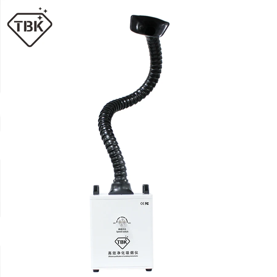 Паяльный дымовой очиститель TBK пыли с двумя головками очистка дыма вытяжка