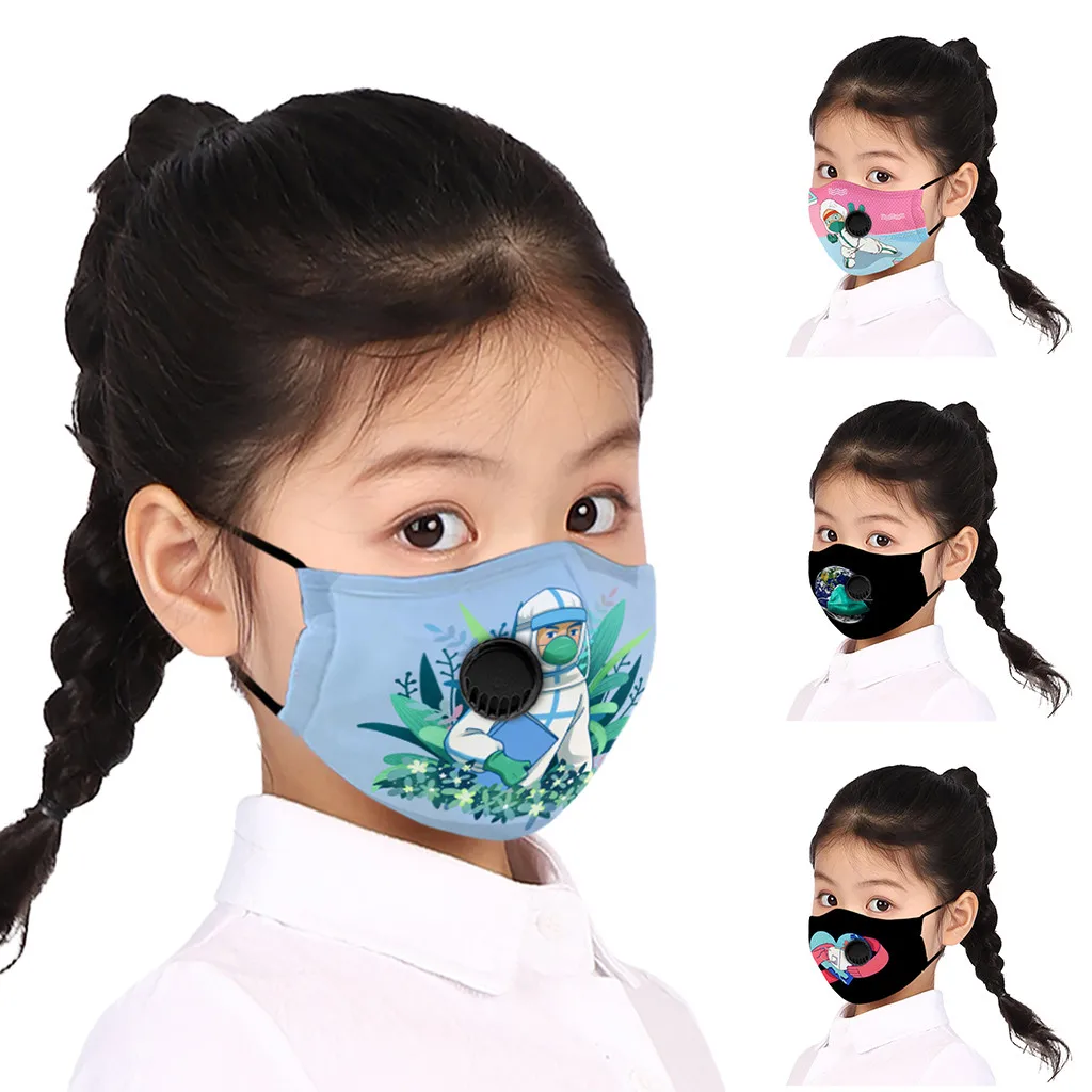 Детская модная Рождественская маска для лица с принтом Пыленепроницаемая