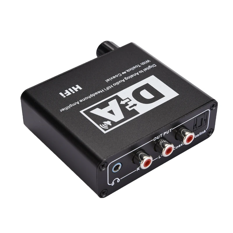 

Hot Sale 192KHz DAC Digital to Analog Converter Audio HiFi Headphone Converter Amplifier 3.5mm Jack Adapter