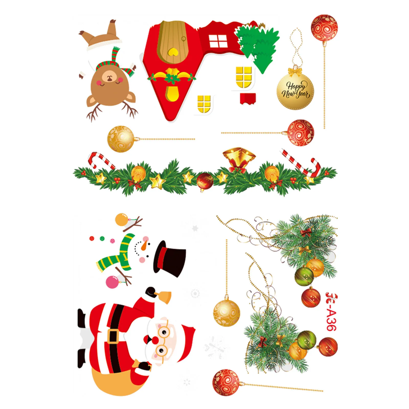 2 шт. Электростатическая наклейка для стекол и окон | Дом сад