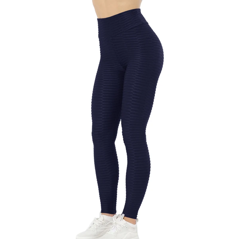 Sfit, сексуальные женские штаны для йоги, пуш-ап, одноцветные жаккардовые спортивные Леггинсы, колготки для спортзала, тянущиеся леггинсы для бега, фитнеса, спортивные штаны для девушек