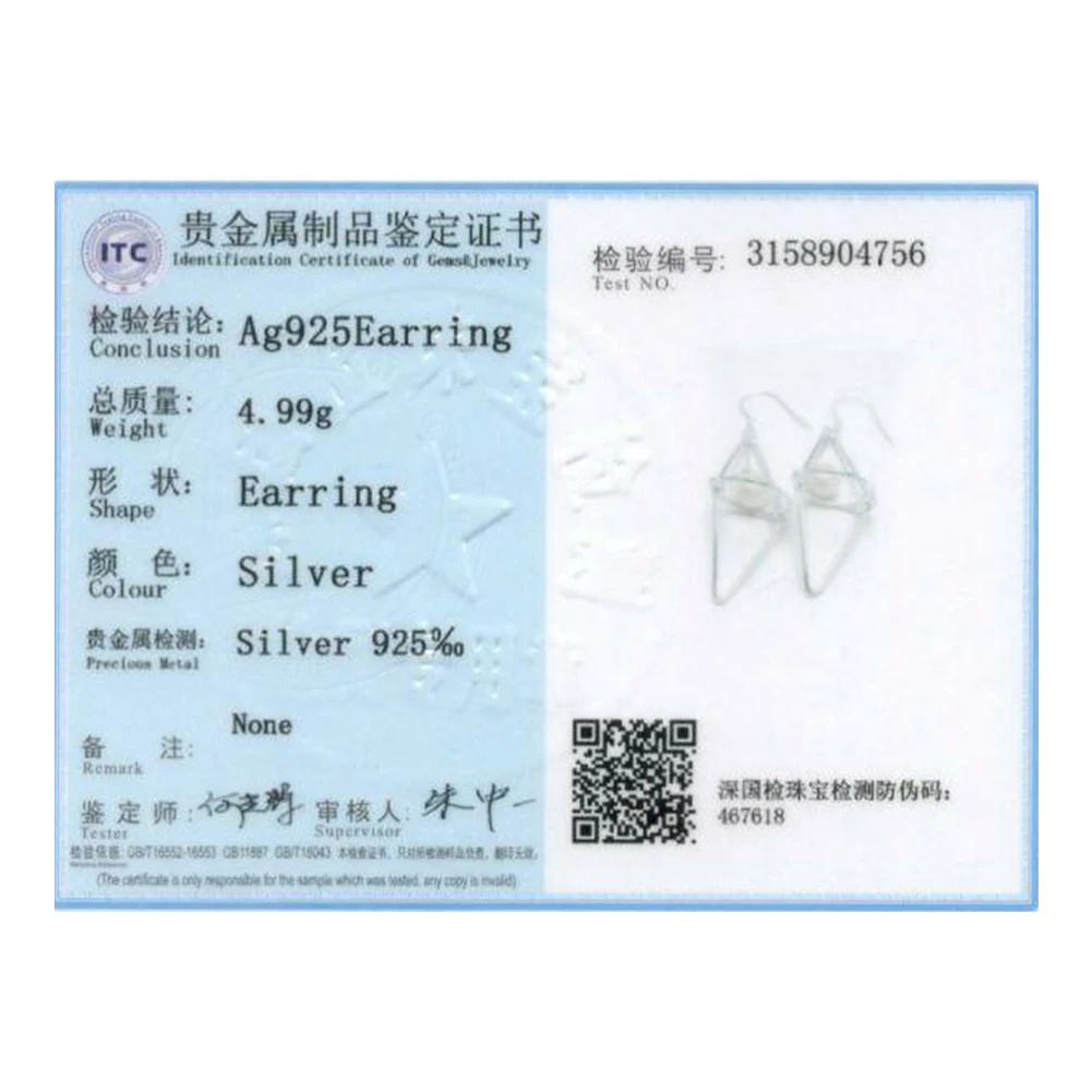 

SILVERHOO 925 Sterling Silver Geometric Drop Earrings For Women Simple Shell Pearl Earring Anniversary Female Fine Jewelry