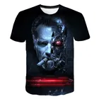 Новинка, футболка Terminator серии T800 Dark Fate с 3D принтом, футболка с комиксным принтом, летняя футболка в стиле Харадзюку, Мужской Повседневный Топ