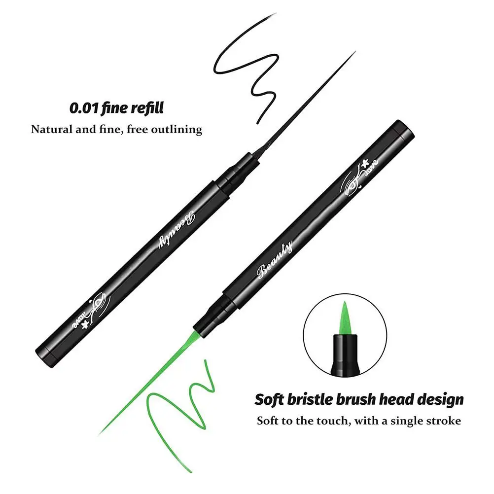 

12 Colors Matte Liquid Eyeliners Set Colored Eyeliner Pens Long Lasting Waterproof Smudge-Proof Liquid Eyeliner Pens Delineador