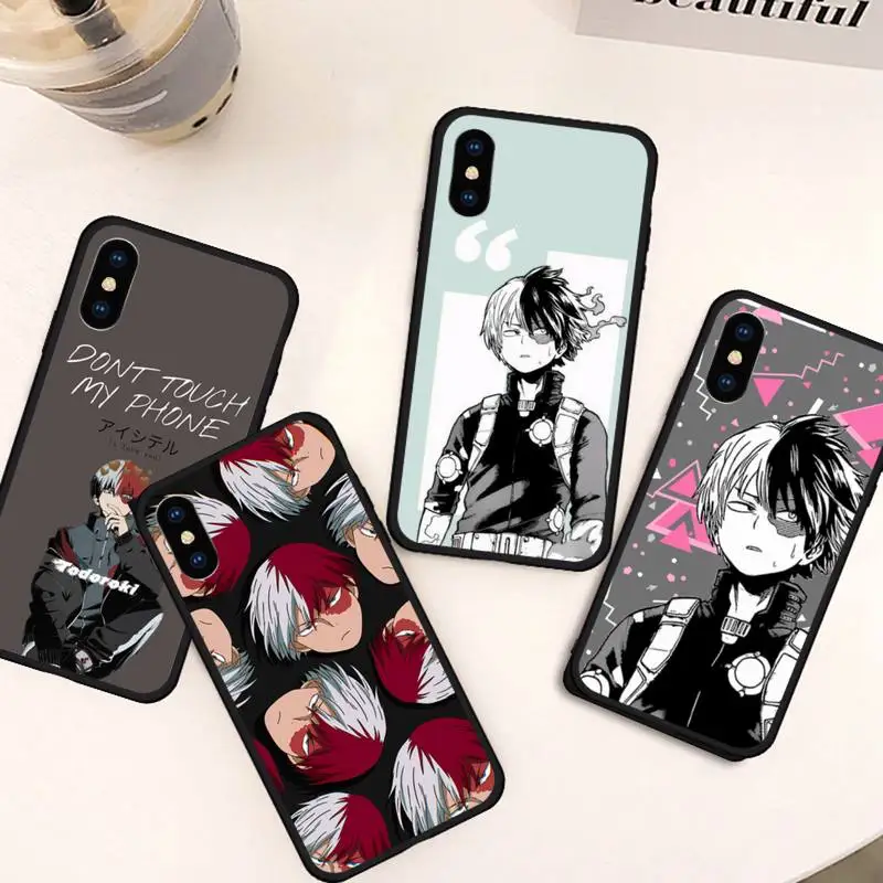 

Shoto Todoroki anime Phone Case For iphone 12 11 13 7 8 6 s plus x xs xr pro max mini