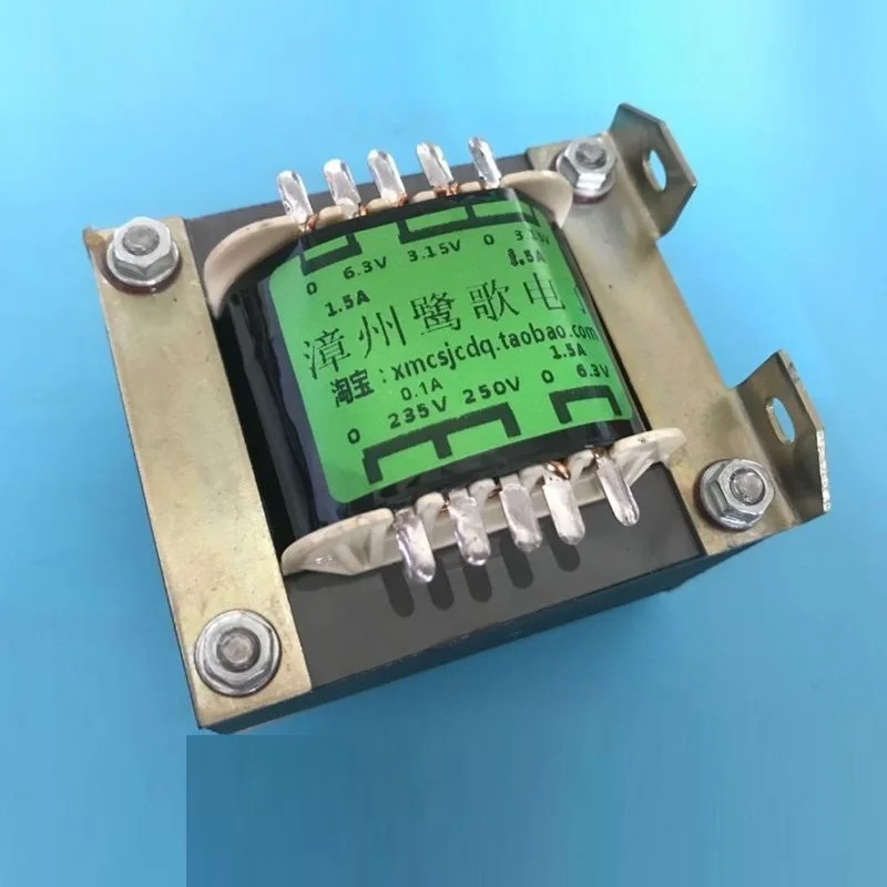 

Multi-purpose 55W power transformer for tube amplifier 235V250V0.1A 6.3V1.5A 6.3V1.5A 3.15V-0-3.15V adapter for tube amplifier