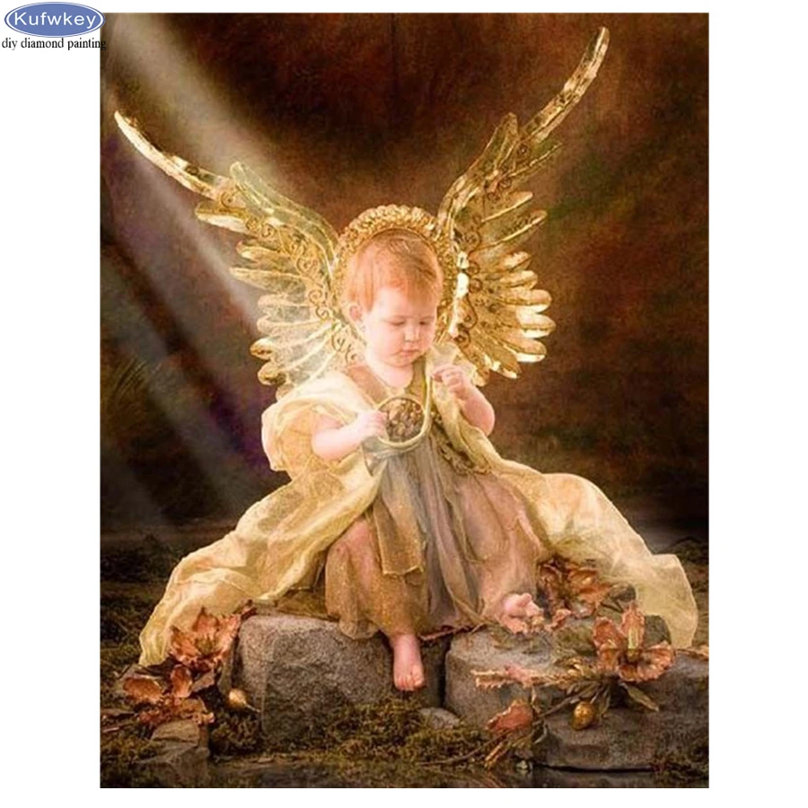 Алмазная живопись сделай сам религиозная вышивка с ангелом