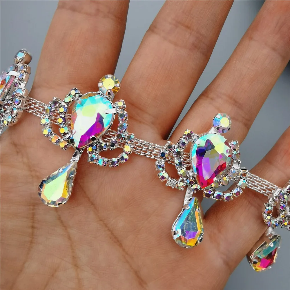 Цепь со стразами Bling идеально сочетаются с кружевным поясом отделка Ленточные