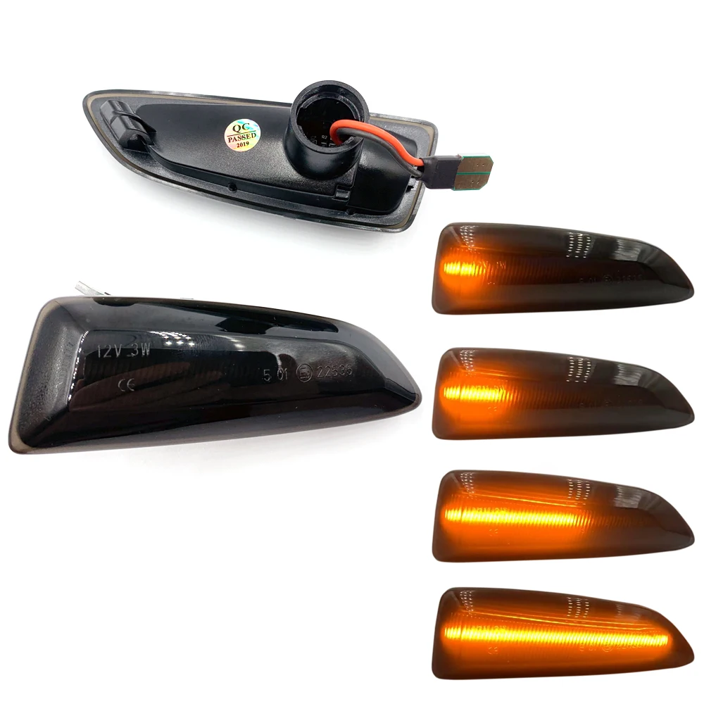 2 шт. боковой светильник с динамическим сигналом поворота для Opel Astra K H G J Zafira A B C