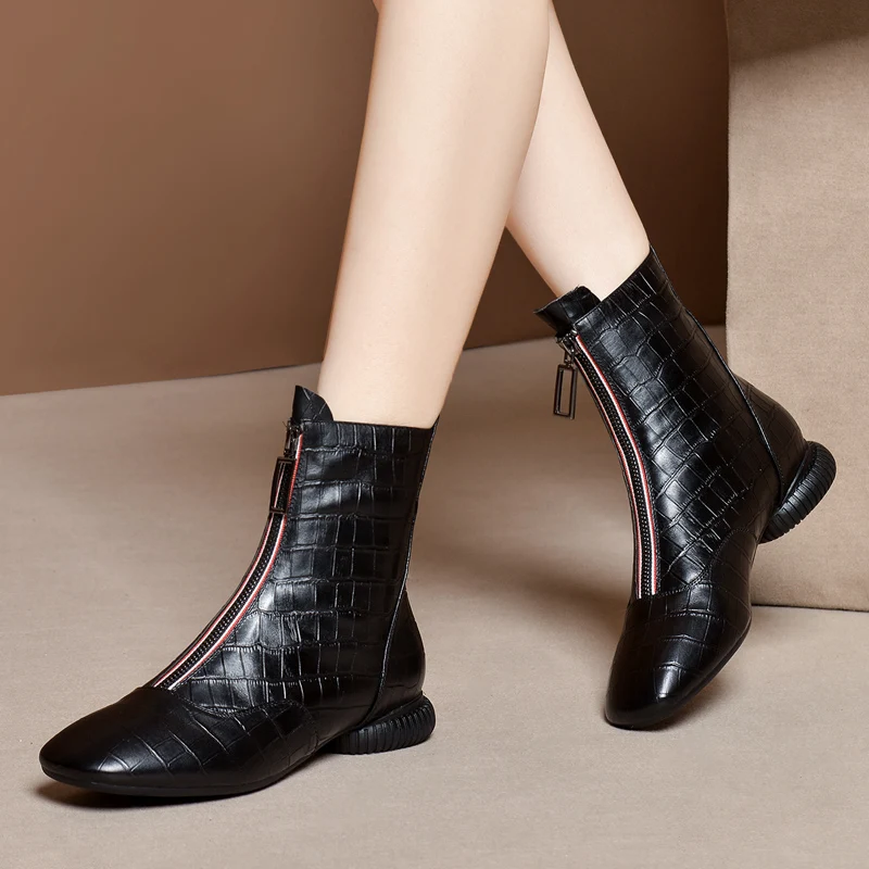 Новые пикантные женские ботильоны обувь из мягкой натуральной кожи для девочек