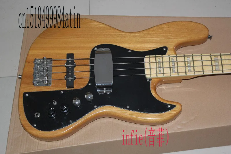 Бесплатная доставка джаз бас-гитара 4 струны искусственная с винтажными