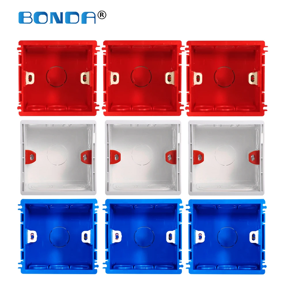 Настенная розетка регулируемая Монтажная внутренняя кассета 86*83*49 мм для 86 типа