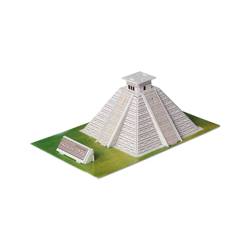 

Материал ЭВА, всемирно известная Пирамида майя, архитектура, строительные головоломки, DIY 3D головоломки для детей, развивающие игрушки