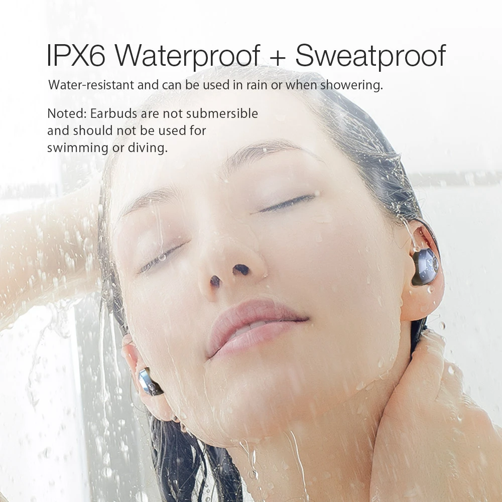 BlitzWolf BW FYE5 bluetooth 5.0 TWS True Wireless Наушники-наушники Наушники спортивного размера Карманные наушники HiFi Бас-наушники со стереозвуком Наушники Пассивное шумоподавление Длинные наушники с аккумулятором