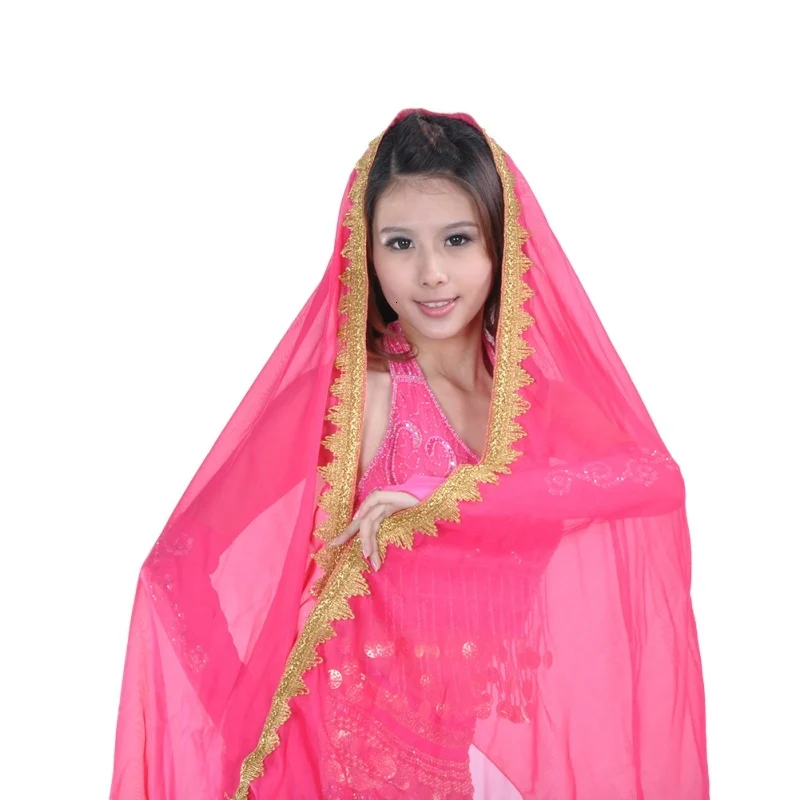 Танец живота большая вуаль шаль Высокое качество 120D шифон Племенной платок