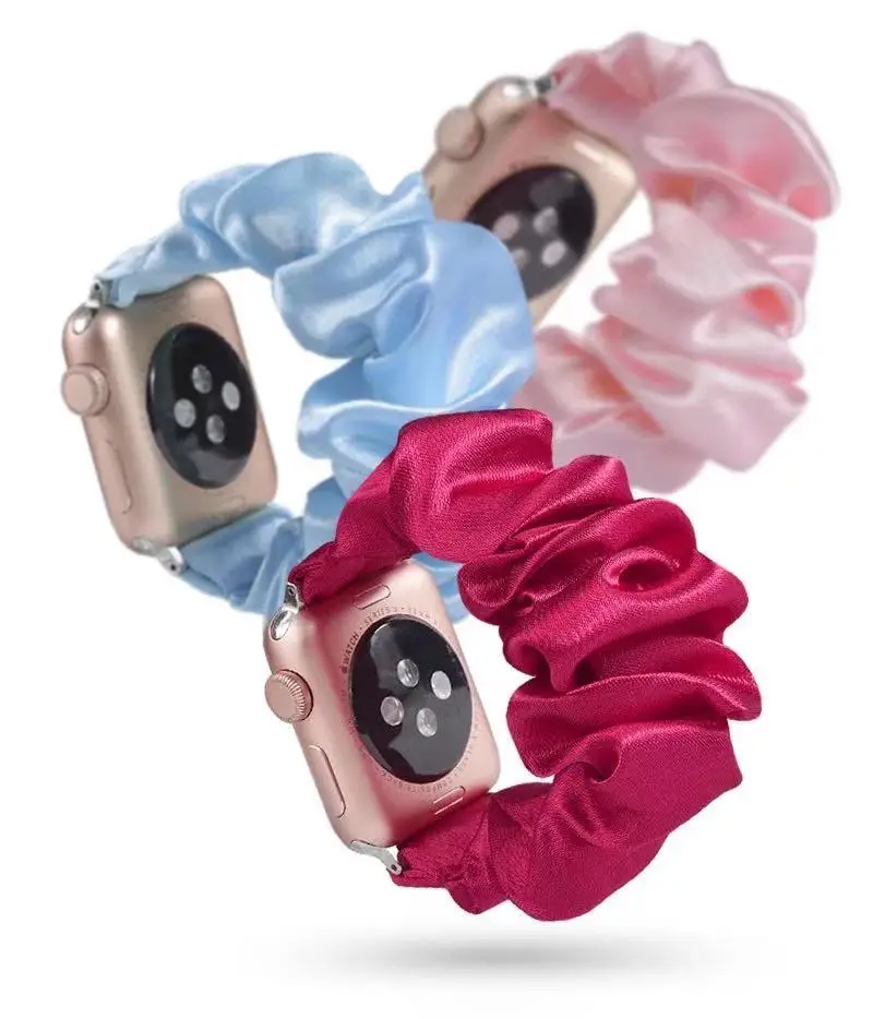 Ремешок эластичный для Apple Watch 7 41 мм 45 6 5 4 SE 40 44 сменный разноцветный браслет iwatch