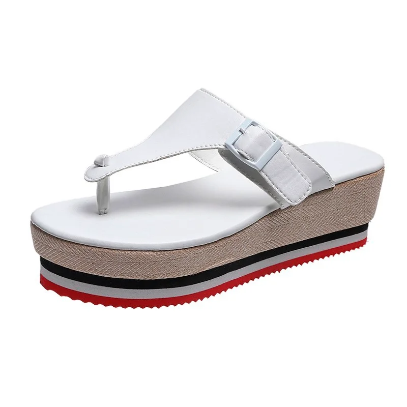 

Shoes for Women 2021 New Fashion Women's Flip Flops Summer Mixed Colors Platform Shoes Beach Slippers Women's Summer Footwear