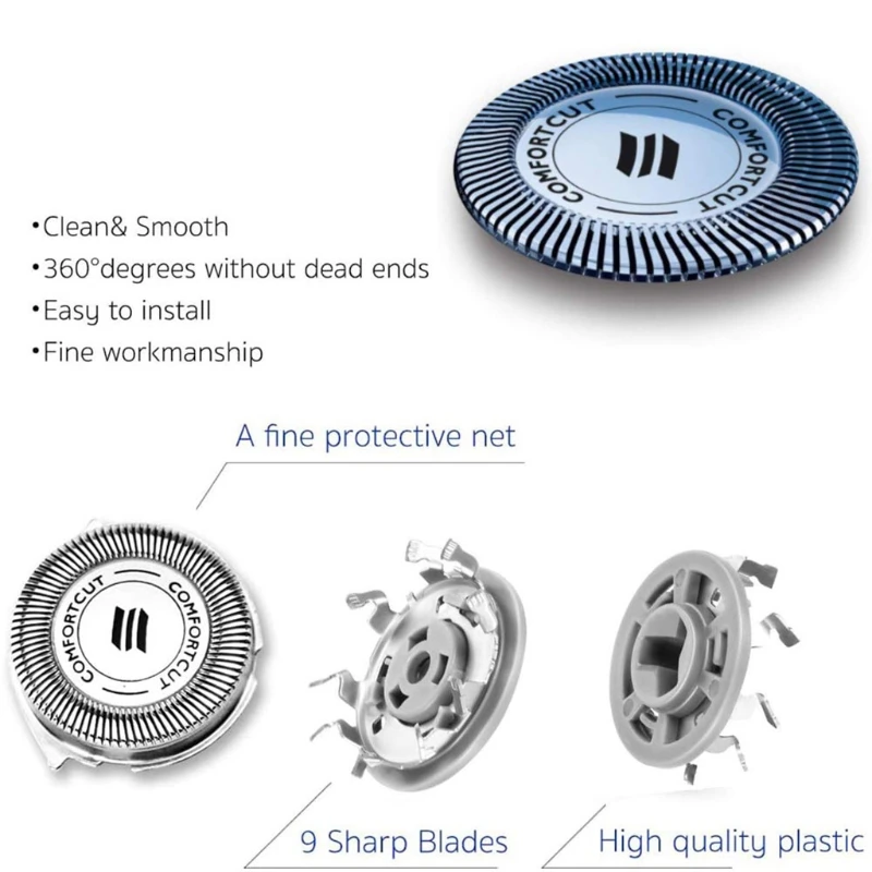 Сменные бритвенные головки для SH30 сменные лезвия с чистящей щеткой S1560 S1150 S3560 S3310 |