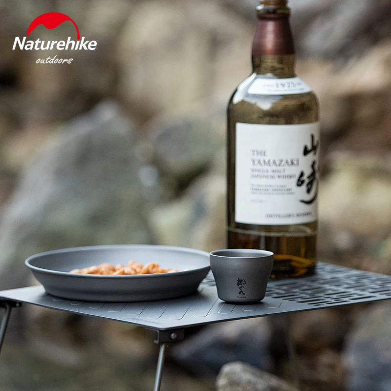 Портативная посуда для пикника на открытом воздухе Naturehike титановый двухслойный