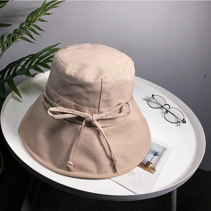 

Female Fisherman's Hat Sunhat Summer Outdoor Sunscreen Hat For Women Travel Beach Hat Foldable Basin Cap 7 Colors