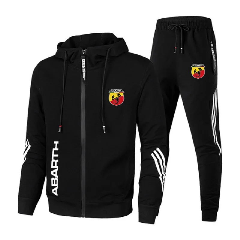 

Spring zipper sweatshirt suit, hooded men's jacket + pants two-piece fashion men's sportswear outdoor casual wear suits for men