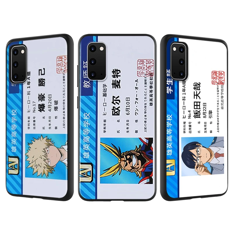 Чехол для телефона с защитой от падения My Hero Academia Midoriya Samsung Galaxy S20 Ultra Plus A01 A11 A21 A31 A41