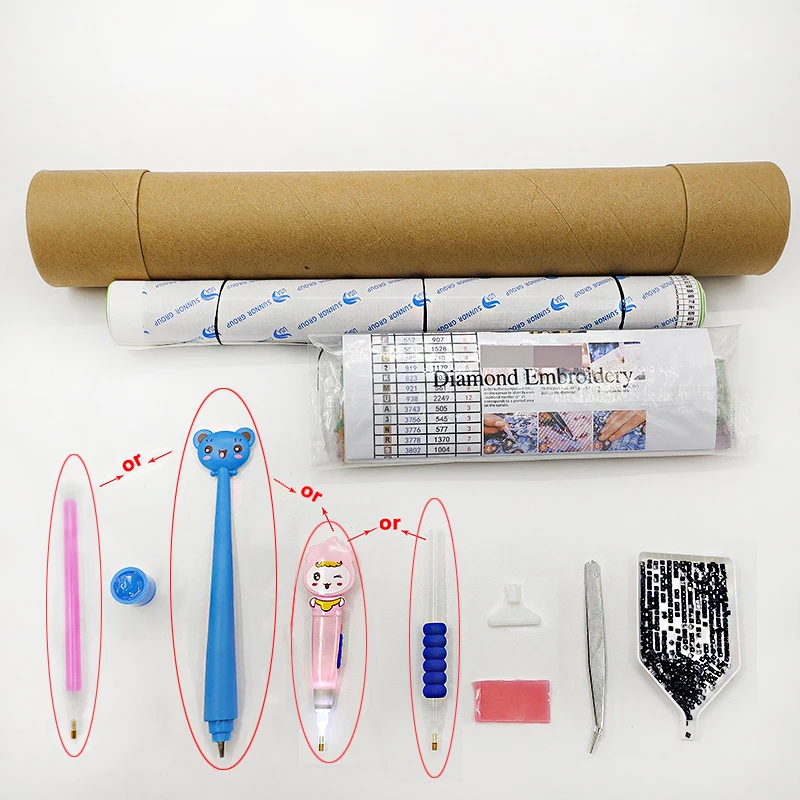 Набор для алмазной живописи 5d с изображением панды из мультфильма