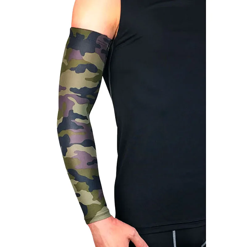 Camouflage 1 шт. для мужчин и женщин, рукава для бега, велосипедные, походные, УФ-стойкие нарукавники для баскетбола, локоть, быстросохнущая рыбалка, Велоспорт - Цвет: Camouflage