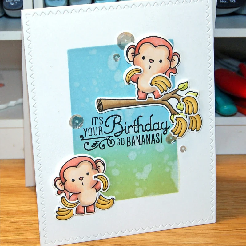 Обнимающие обезьяны и много любящих прозрачных штампов для самостоятельного