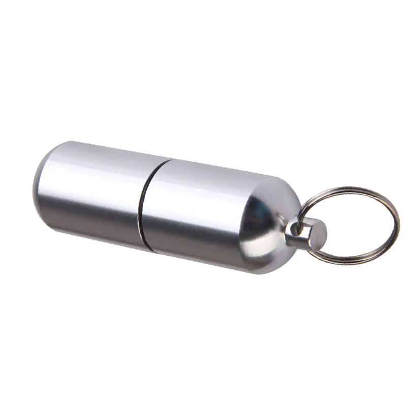 Флаконы 1 шт. брелок из алюминиевого сплава водонепроницаемый портативный