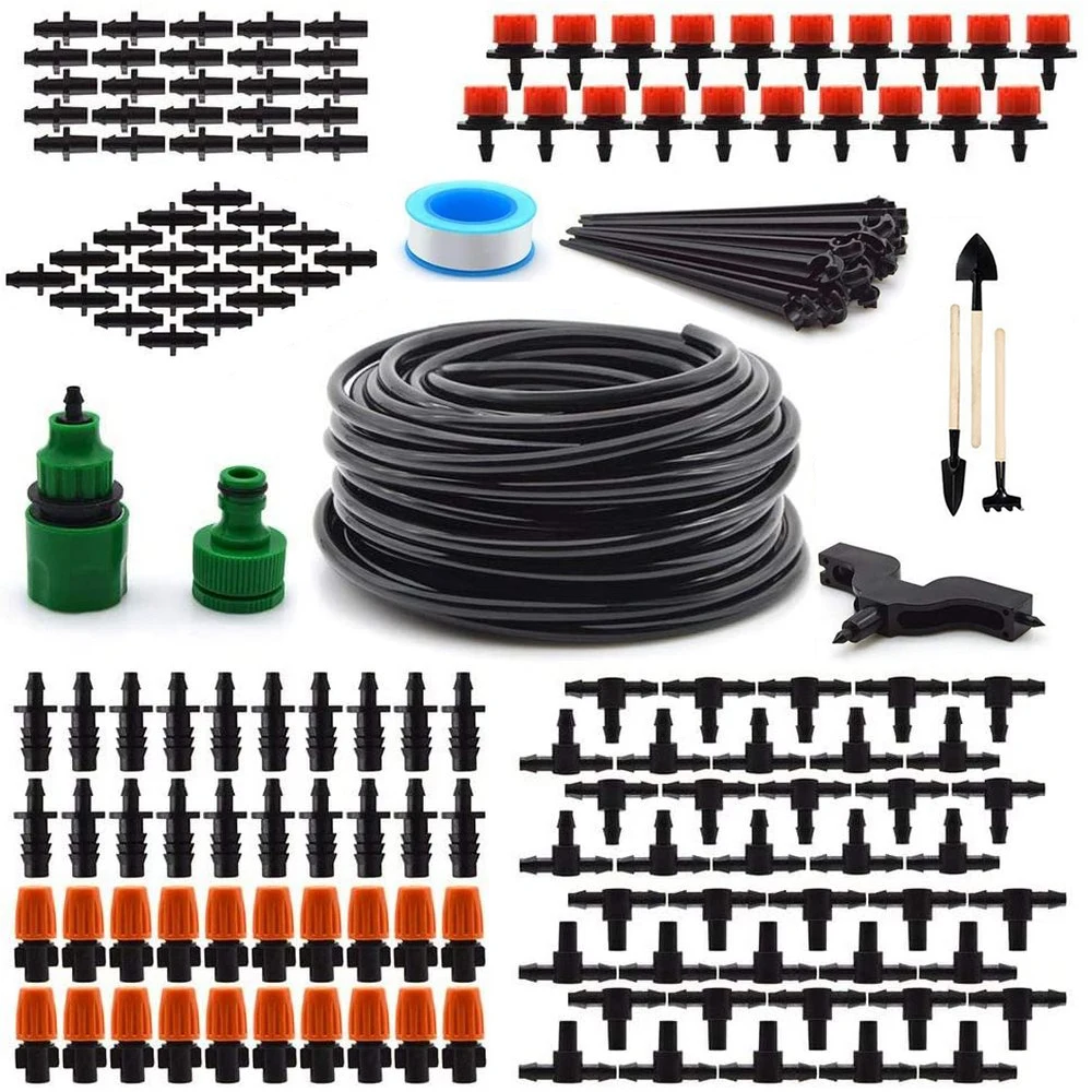 

168PCS Adjustable Automatic Micro Garden Irrigation System DIY Drip Atomizing Nozzles Drippers Watering Drip Kit