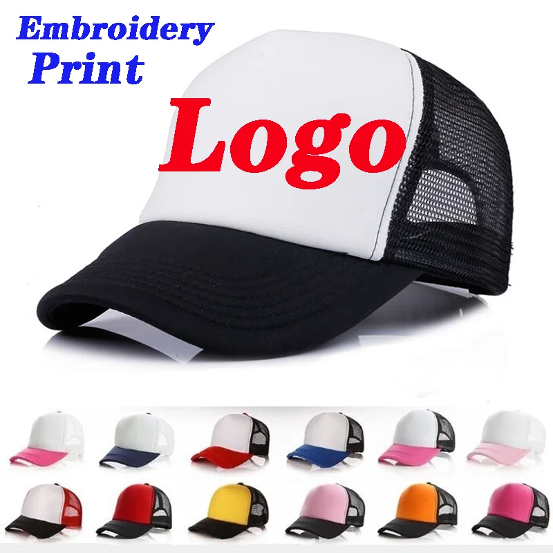 Оптовая цена! Детская и взрослая шляпа-тракер с индивидуальным логотипом летняя